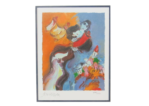 edgebrookhouse - Vintage 1980s Ben Avram Judaica Offset Lithograph - a Pair