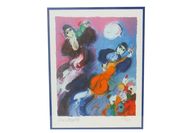 edgebrookhouse - Vintage 1980s Ben Avram Judaica Offset Lithograph - a Pair