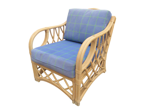 edgebrookhouse - Vintage 1980s Lane Venture Rattan Lounge Chair