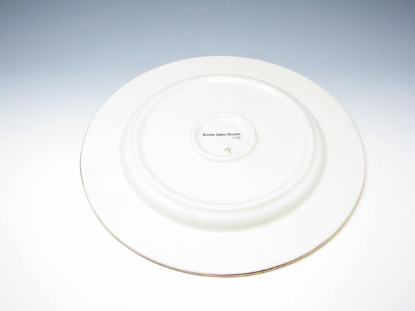 edgebrookhouse - Vintage 1996 Laurie Gates Designs Ceramic Platter with Poinsettia Design