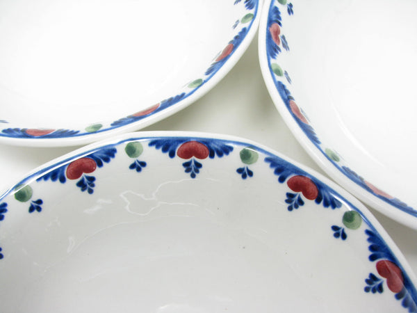 edgebrookhouse - Vintage Adams Verushka Bowls with Blue and Pink Pattern