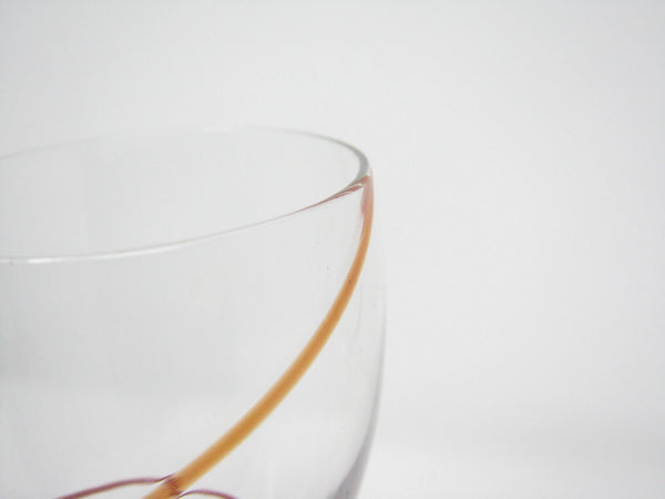 edgebrookhouse - Vintage Anna Ehrner Kosta Boda Line Glass Goblets or Cordials - Set of 4