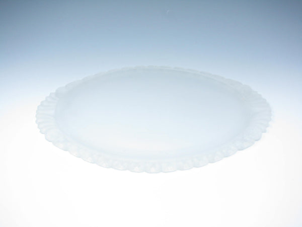 edgebrookhouse - Vintage Antoinette Oval Frosted & Carved Glass Tray