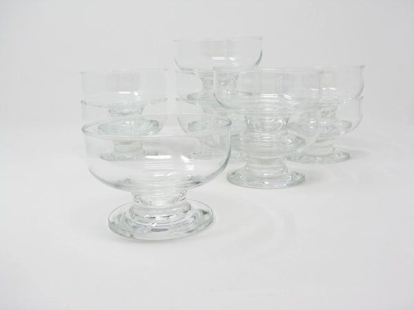edgebrookhouse - Vintage Applause Clear Glass Sherbet Sundae Dessert Glasses by Crown Corning - 10 Pieces