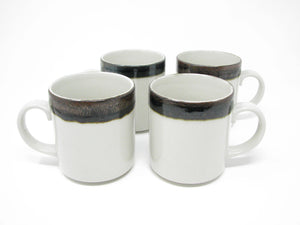 edgebrookhouse - Vintage Arabia of Finland Karelia Stoneware Mugs - Set of 4