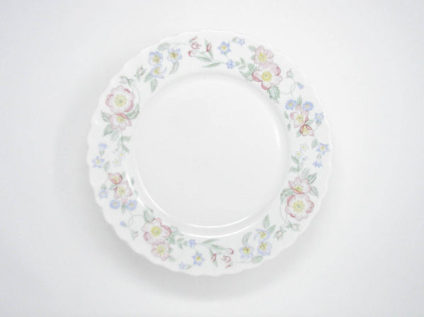 edgebrookhouse - Vintage Arcopal France Champetre Glass Dinner Plates with Floral Design - Set of 10
