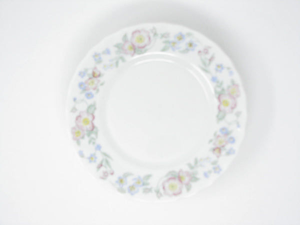 edgebrookhouse - Vintage Arcopal France Champetre Glass Salad Plates with Floral Design - Set of 10