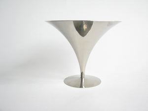 edgebrookhouse - Vintage Art Deco Arthur Salm Polished Stainless Steel Tazza by Solingen