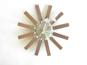 edgebrookhouse - Vintage Atomic Starburst Star Wall Clock in the Style of George Nelson