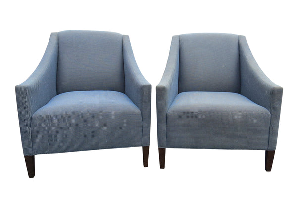 edgebrookhouse - Vintage Barbara Barry Club / Lounge Chairs for Hbf - a Pair