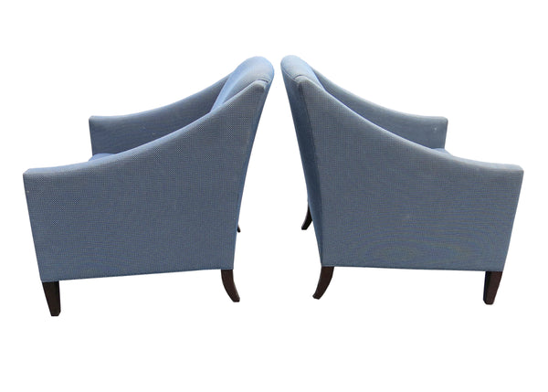 edgebrookhouse - Vintage Barbara Barry Club / Lounge Chairs for Hbf - a Pair
