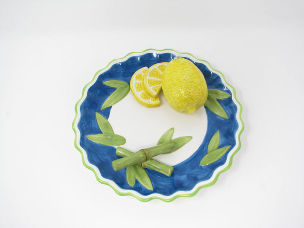 edgebrookhouse - Vintage Bella Casa Ganz Trompe L'Oeil Decorative Fruit Wall Plate - 3 Available
