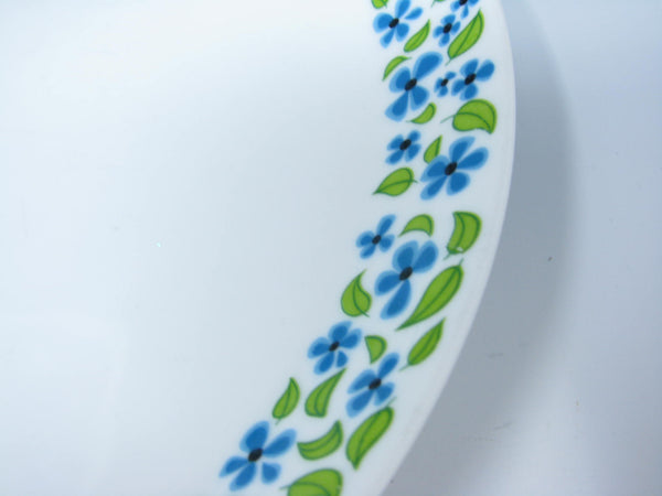 edgebrookhouse - Vintage Ben Seibel Mikasa Flower Garden Dinner Plates with Blue Green Floral Design - 2 Pieces