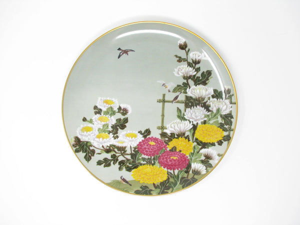 edgebrookhouse - Vintage Birds and Flowers of the Orient Porcelain Decorative Plates Collection - 12 Pieces