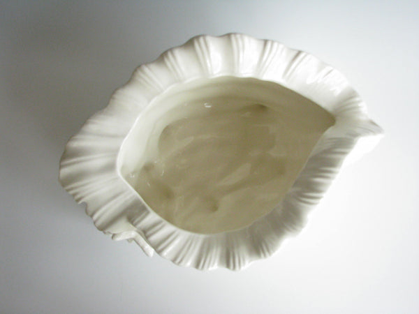 edgebrookhouse - Vintage Blanc de Chine Ceramic Shell Planter by Atlantic Mold