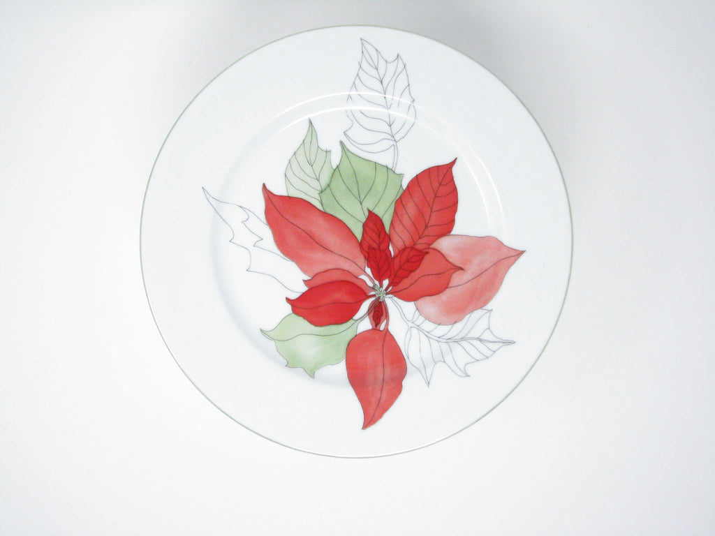 Goertzen - Mary Designed Plates by Salad Lou Poinsettia Vintage edgebrookhouse – Block