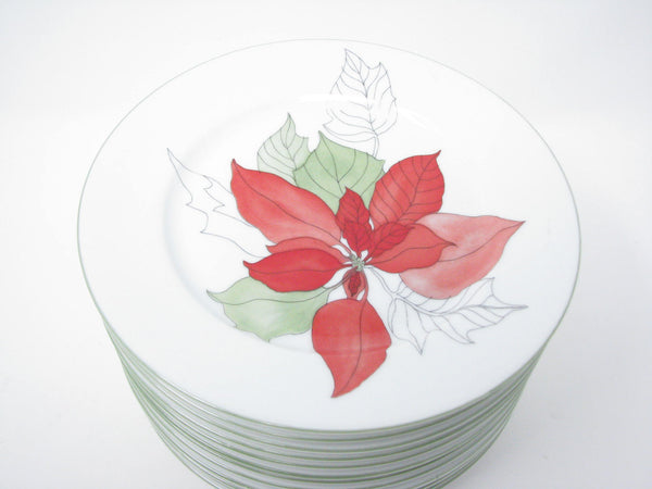 by Salad Plates Block Lou – Mary Goertzen Designed Poinsettia edgebrookhouse Vintage -