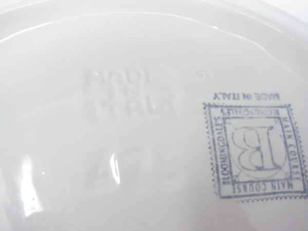 edgebrookhouse - Vintage Bloomingdale's Italian White Ceramic Fish Shaped Platters or Plates - Set of 2