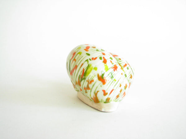 edgebrookhouse - Vintage Boho Hand Painted Ceramic Snail with Speckled Design