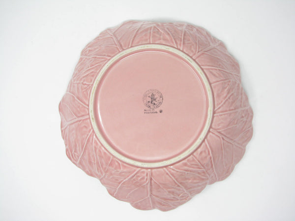 edgebrookhouse - Vintage Bordallo Pinheiro Cabbage Pink Serving Bowl