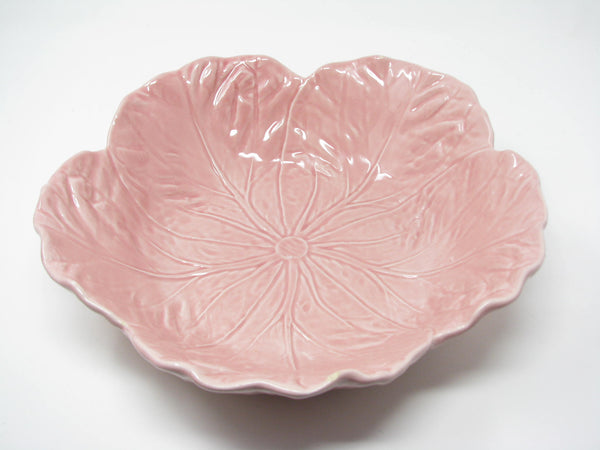 edgebrookhouse - Vintage Bordallo Pinheiro Cabbage Pink Serving Bowl