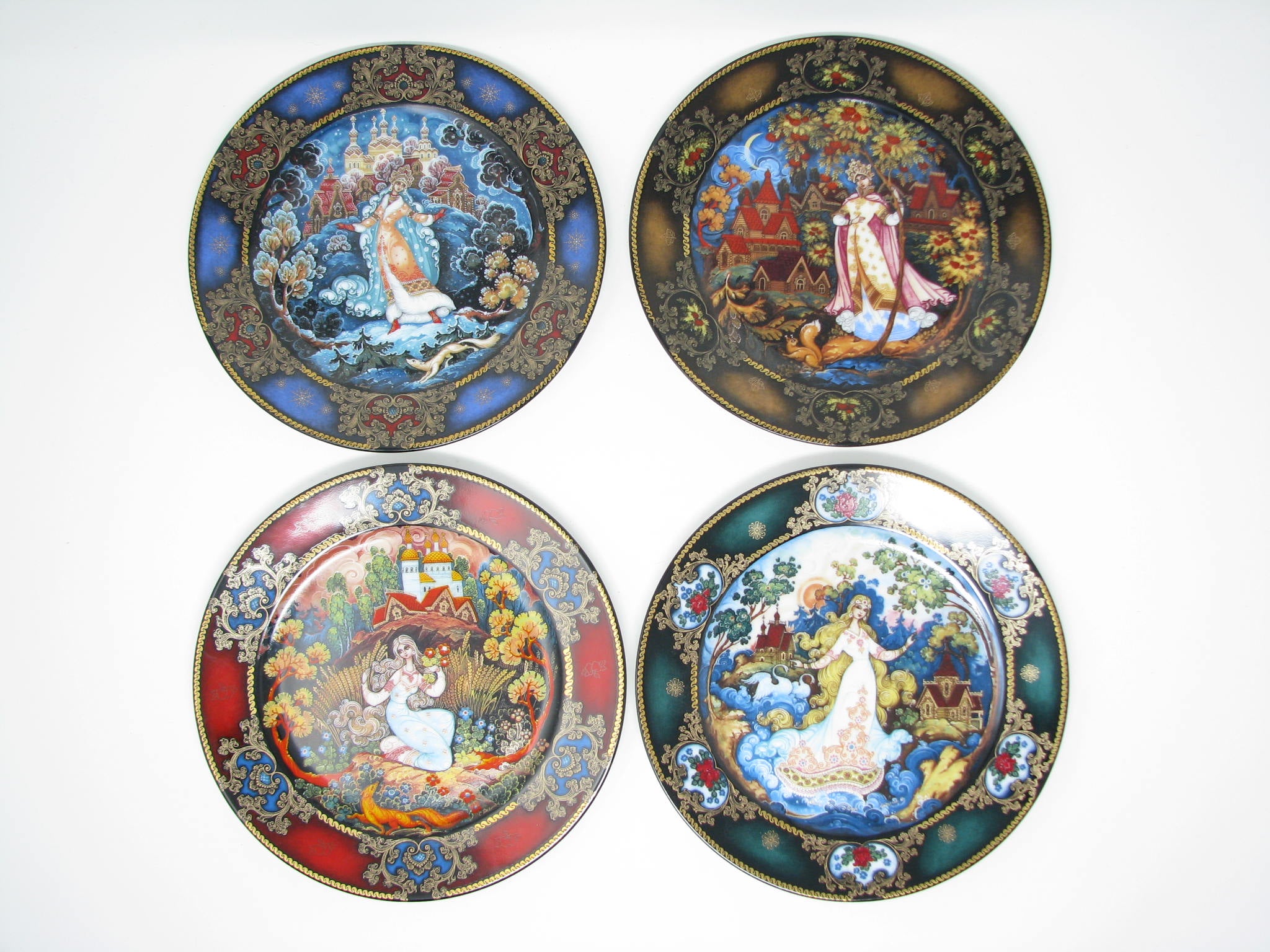 Vintage Bradford Exchange Russian Seasons Plates Limited