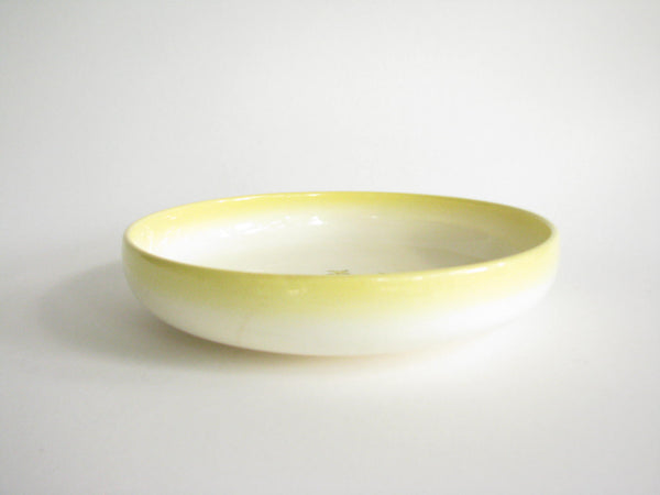 edgebrookhouse - Vintage Brock of California Harvest Time Round Serving Bowl with Yellow Trim