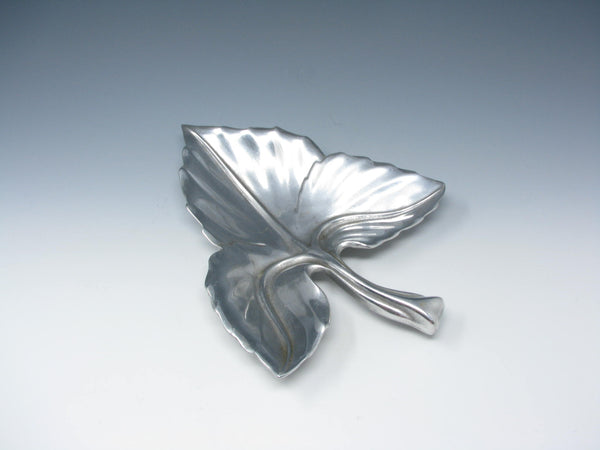 edgebrookhouse - Vintage Bruce Fox for Wilton Cast Aluminum Leaf Shaped Tray