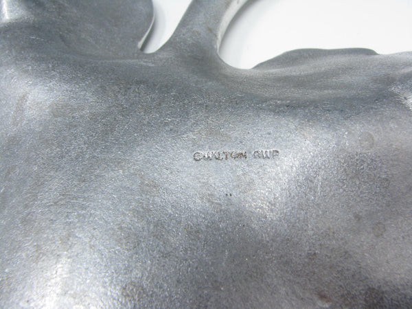 edgebrookhouse - Vintage Bruce Fox for Wilton Cast Aluminum Leaf Shaped Tray