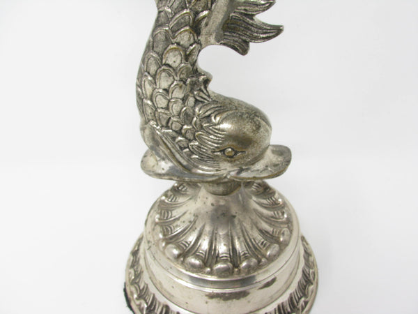 edgebrookhouse - Vintage Buccallati Style Pewter Dolphin Candlestick