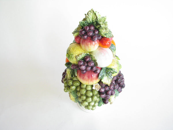 edgebrookhouse - Vintage Capodimonte Style Ceramic Fruit Topiary by Arnart