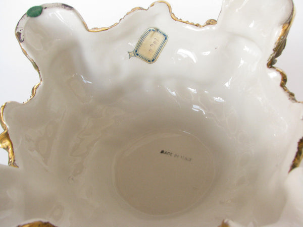 edgebrookhouse - Vintage Capodimonte Style Italian Ceramic Soup Tureen with Ladle