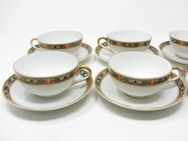 edgebrookhouse - Vintage 1920s Carl Tielsch (CT) Altwasser Silesia Germany Porcelain Cups & Saucers - 12 Pieces