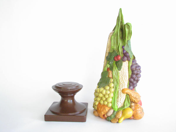 edgebrookhouse - Vintage Ceramic Fruit and Vegetable Topiary on Pedestal