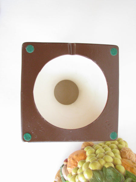 edgebrookhouse - Vintage Ceramic Fruit and Vegetable Topiary on Pedestal