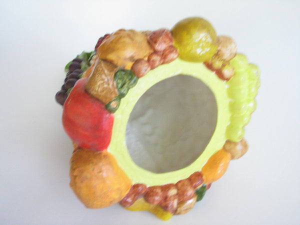 edgebrookhouse - Vintage Ceramic Fruit and Vegetable Topiary on Pedestal