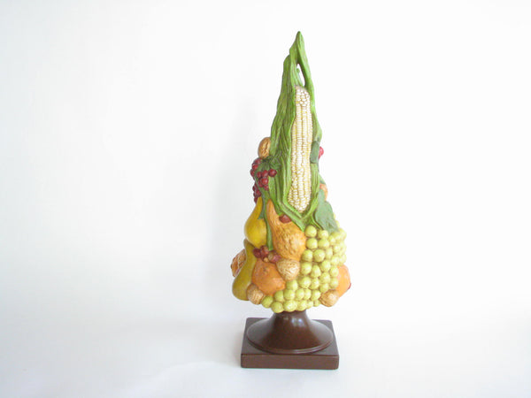 edgebrookhouse - Vintage Ceramic Fruit and Vegetable Topiary on Pedestal