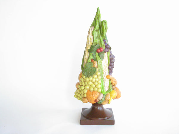 edgebrookhouse - Vintage Ceramic Fruit and Vegetable Topiary on Pedestal