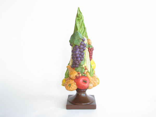edgebrookhouse - Vintage Ceramic Fruit and Vegetable Topiary on Pedestal