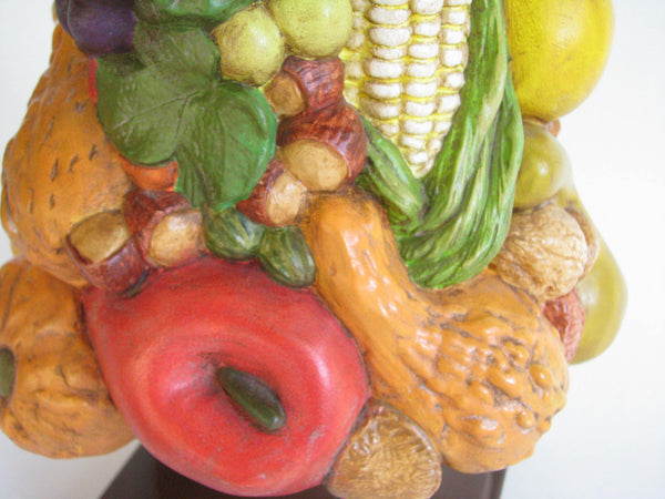 edgebrookhouse - Vintage Ceramic Fruit and Vegetable Topiary on Pedestal