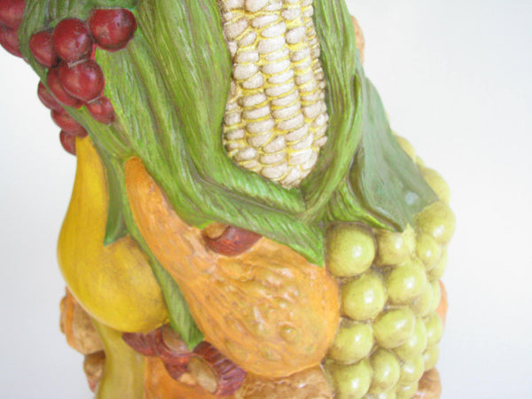 edgebrookhouse - Vintage Ceramic Fruit and Vegetable Topiary on Pedestal