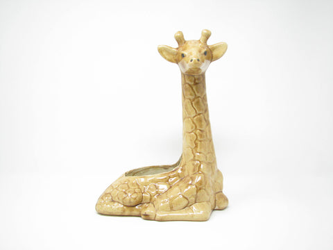 edgebrookhouse - Vintage Ceramic Giraffe Shaped Planter