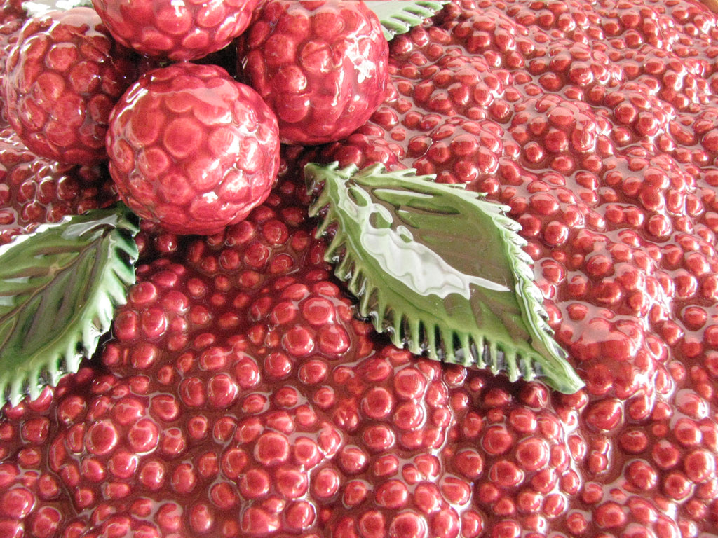 Ceramic Raspberry Vintage Ceramic Raspberry Pie Saver Made in Portugal – edgebrookhouse