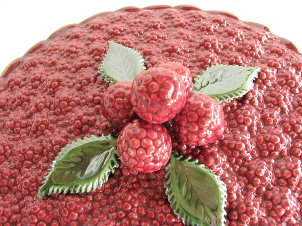 edgebrookhouse - Vintage Ceramic Raspberry Pie Saver Made in Portugal