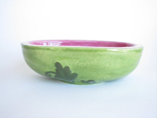 edgebrookhouse - Vintage Ceramic Watermelon Shaped Serving Bowl Set - 3 Pieces