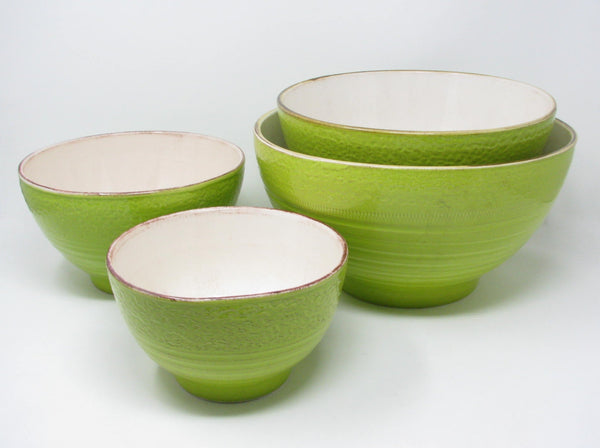 edgebrookhouse - Vintage Ceramiche Alfa Italian Pottery Nesting Mixing Bowls - 4 Pieces