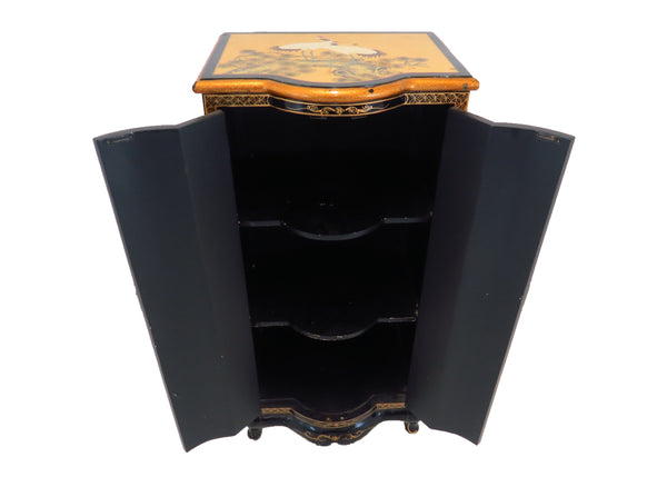 edgebrookhouse - Vintage Chinese Double Door Gold Leaf and Lacquer Cabinet