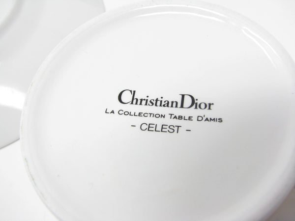 edgebrookhouse - Vintage Christian Dior Celeste Cups & Saucers - 8 Pieces - 2 Available