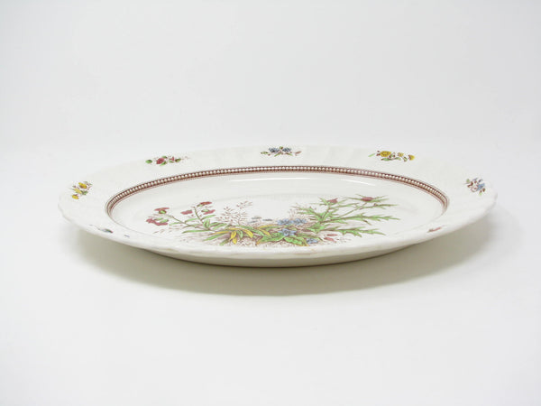 edgebrookhouse - Vintage Copeland Spode Rosalie Oval Platter with Floral Center