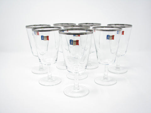 edgebrookhouse - Vintage Cristal D'Arques-Durand Parisienne Water Goblets - Set of 8